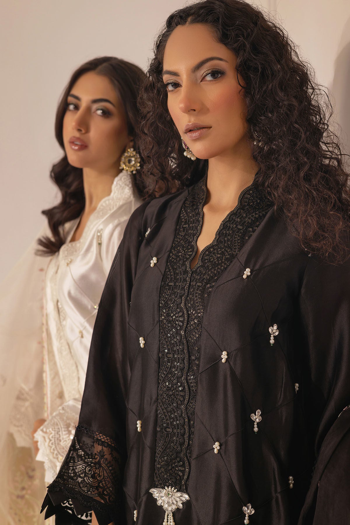 Mirsa Black - Shirt and Dupatta