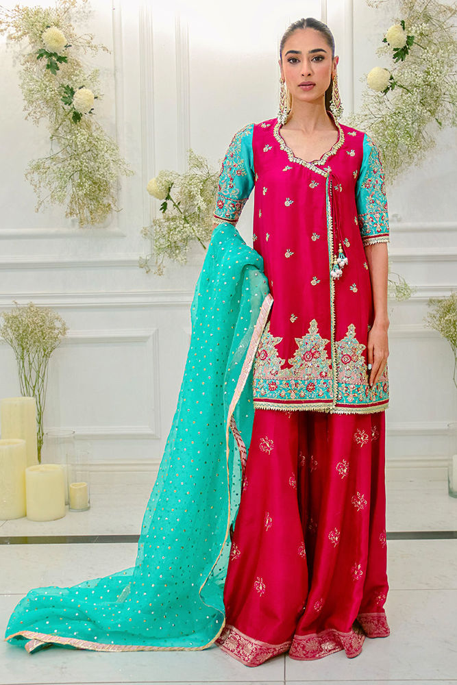 AJRN-22 EMBROIDERED LAWN SILK 3 PCS