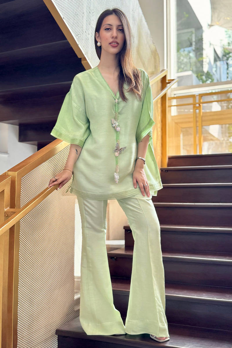 Green Butterfly Coord Set