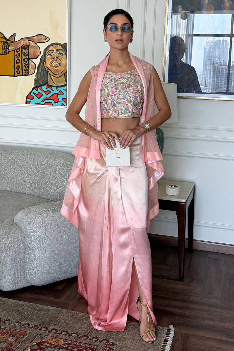 Blush Bloom Cape and Skirt
