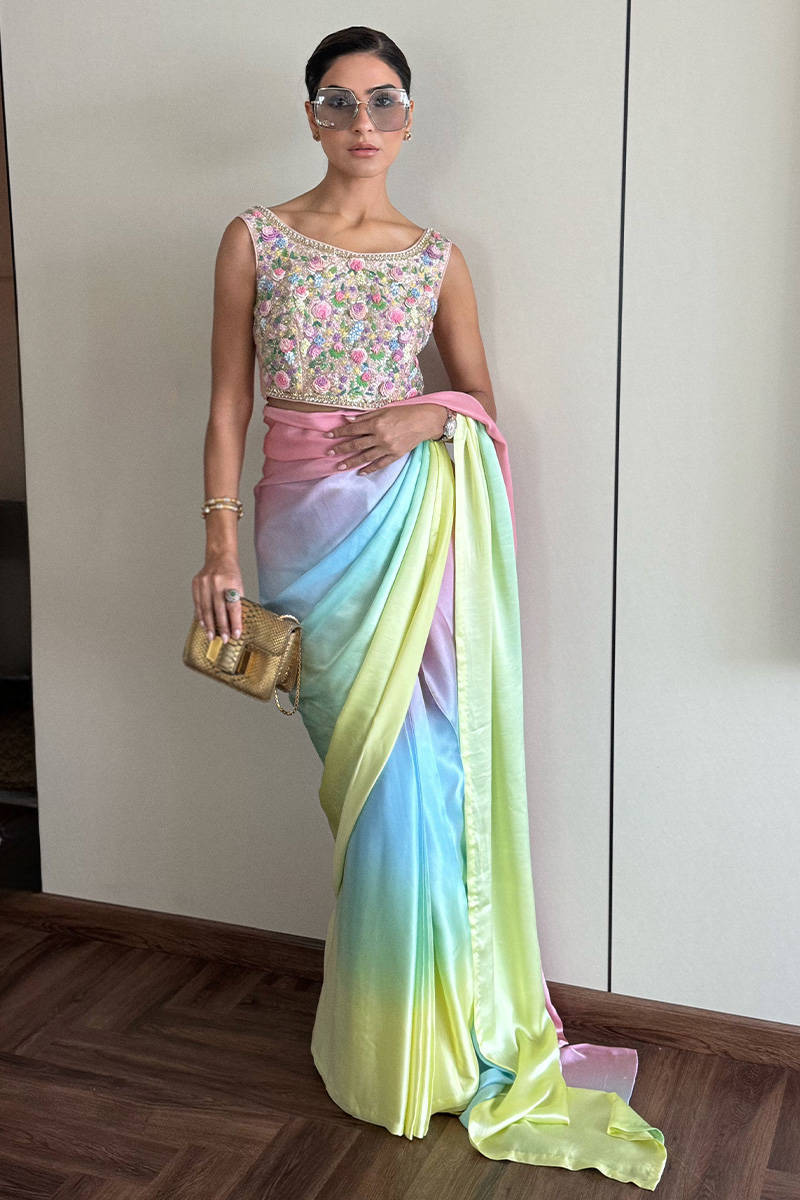 Rainbow Saree