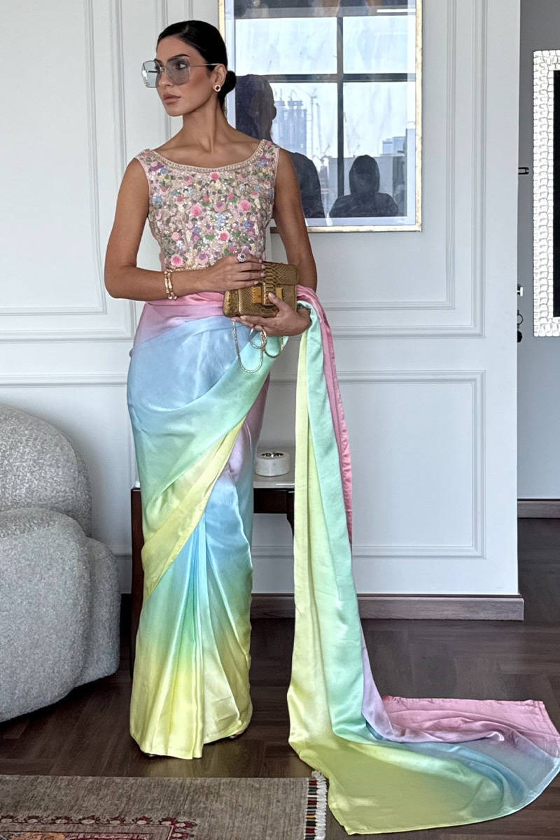 Rainbow Saree