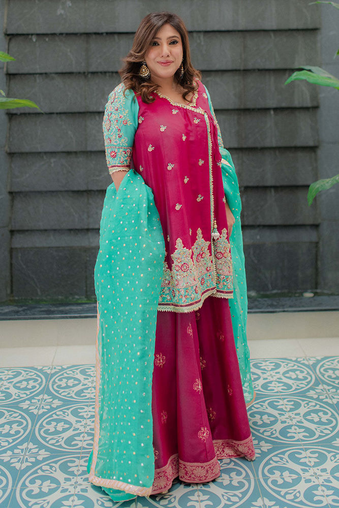 AJRP-32 EMBROIDERED CAMBRIC 3 PCS
