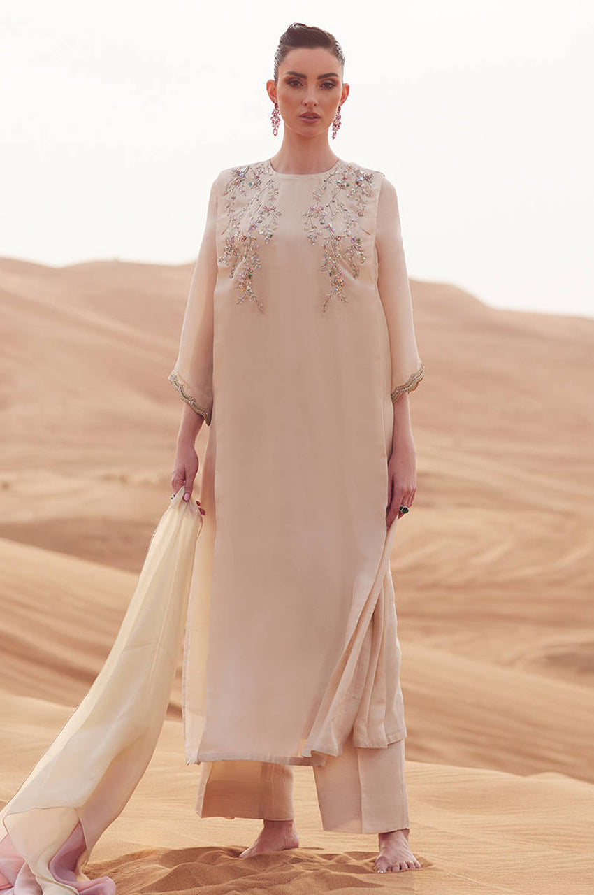 Cappuccino Foam - Shirt, Pants & Dupatta