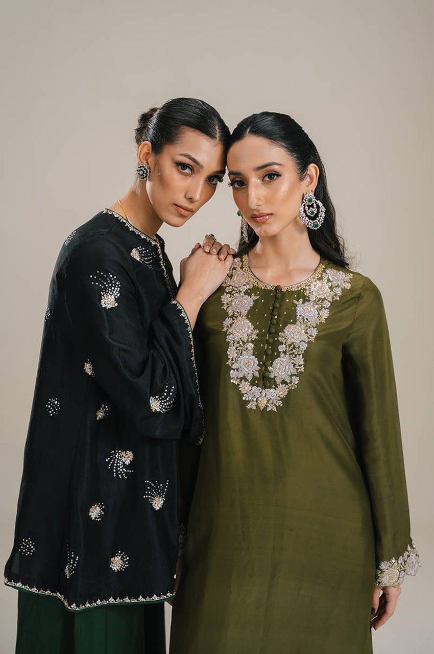 Dusty Olive In Silk