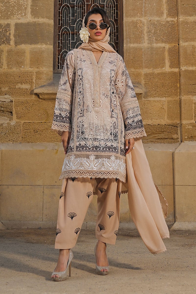 AJKC-12 EMBROIDERED CAMBRIC 2 PCS
