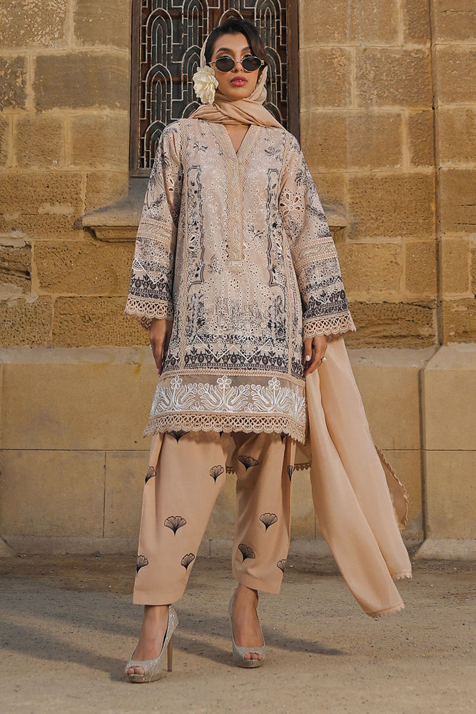 AJSM-01 EMBROIDERED SILK 3 PCS