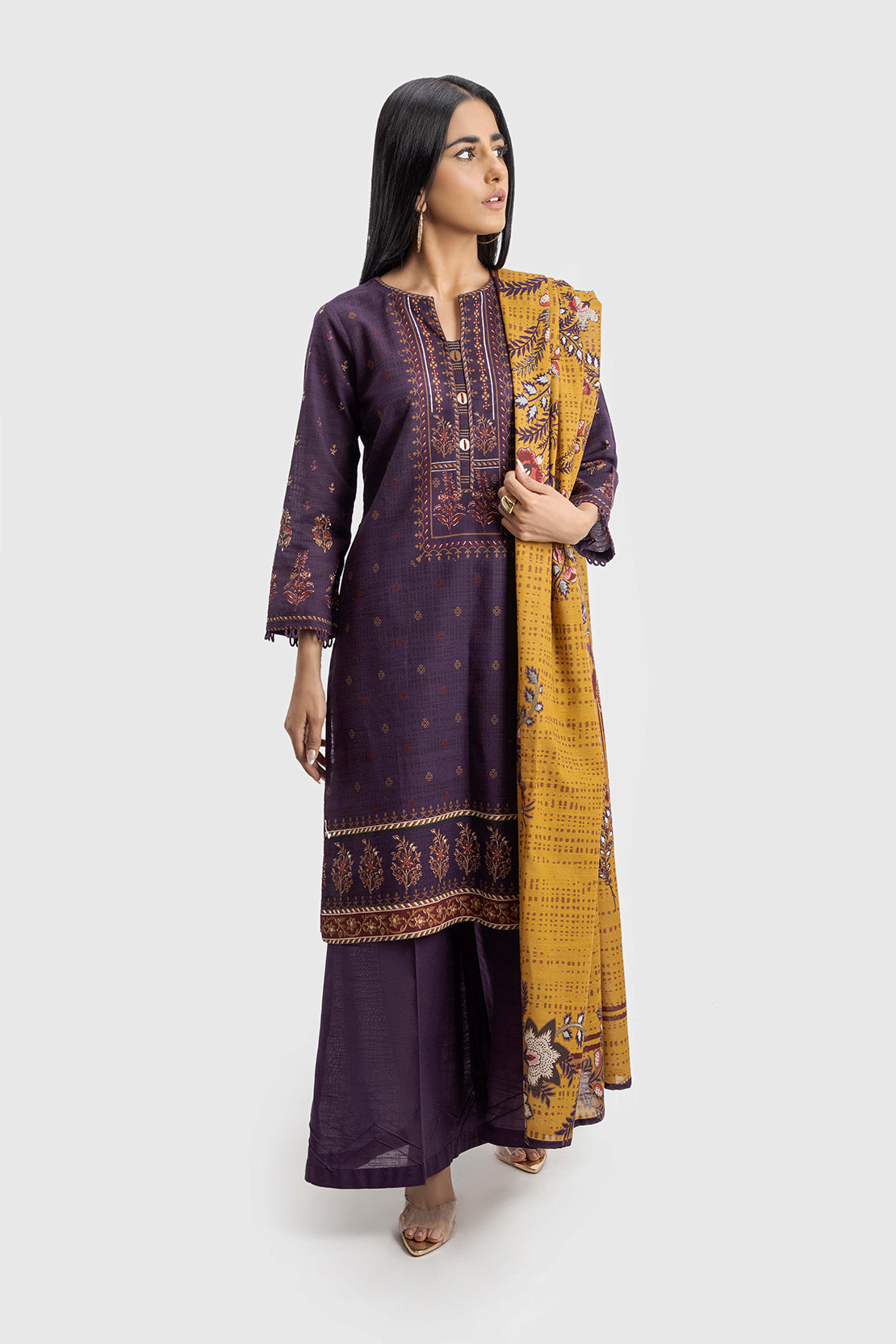 Printed Khaddar - 3 Piece