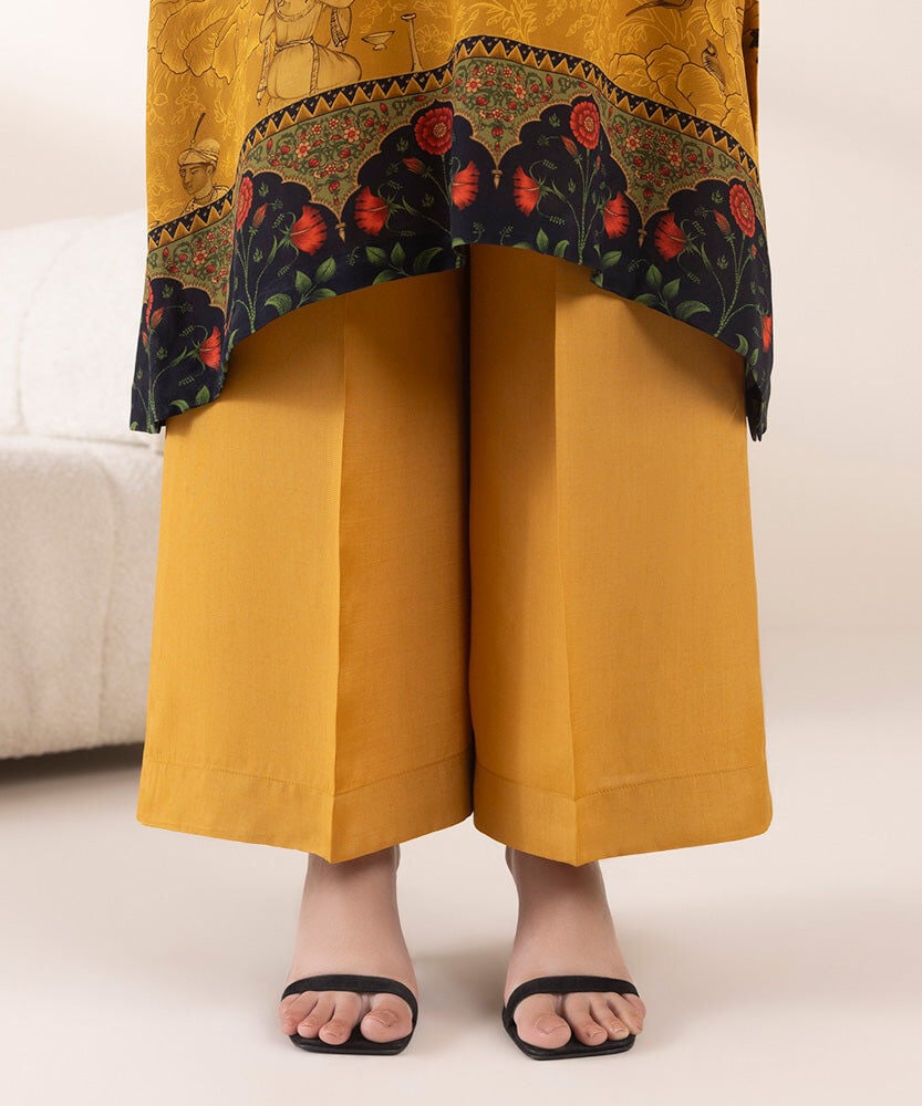 2 Piece - Printed Silk Suit
