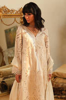 Creme With Pants And Dupatta