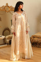 Creme With Pants And Dupatta
