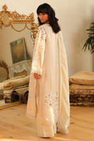 Creme With Pants And Dupatta