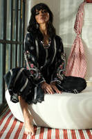 Black Rose Shirt with Pants