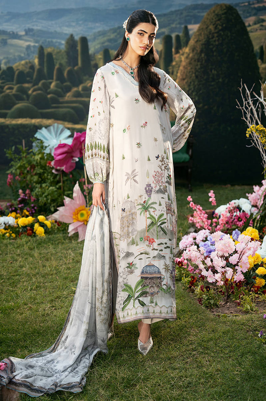 Grey Dome - Shirt & Dupatta