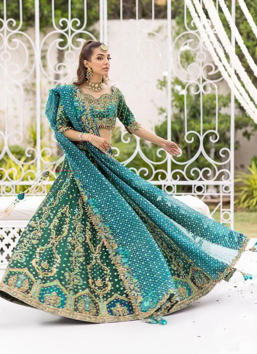 Celina Aqua Trailled Bridal