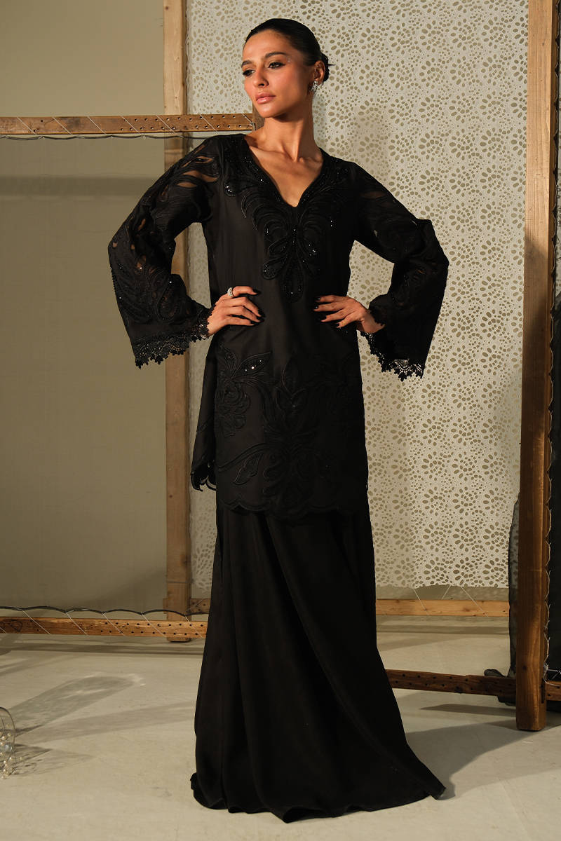 Black Crystal Rose Shirt