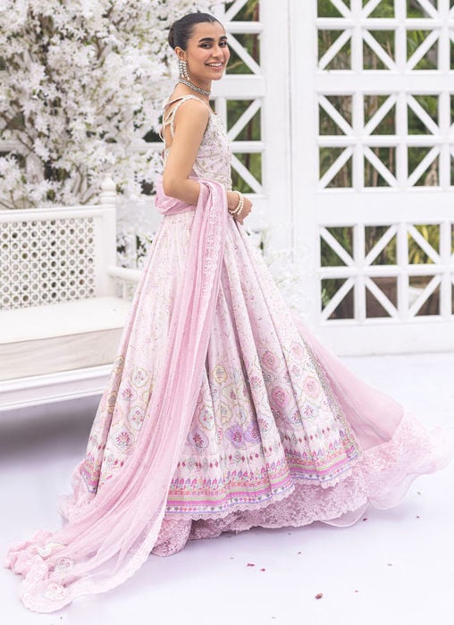 Sarina Mint Front Open Kalidaar