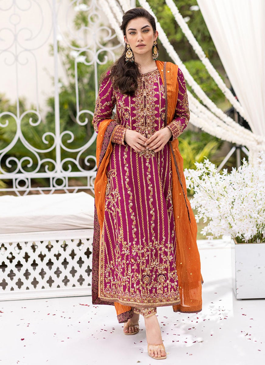 Azin Magenta Kurta