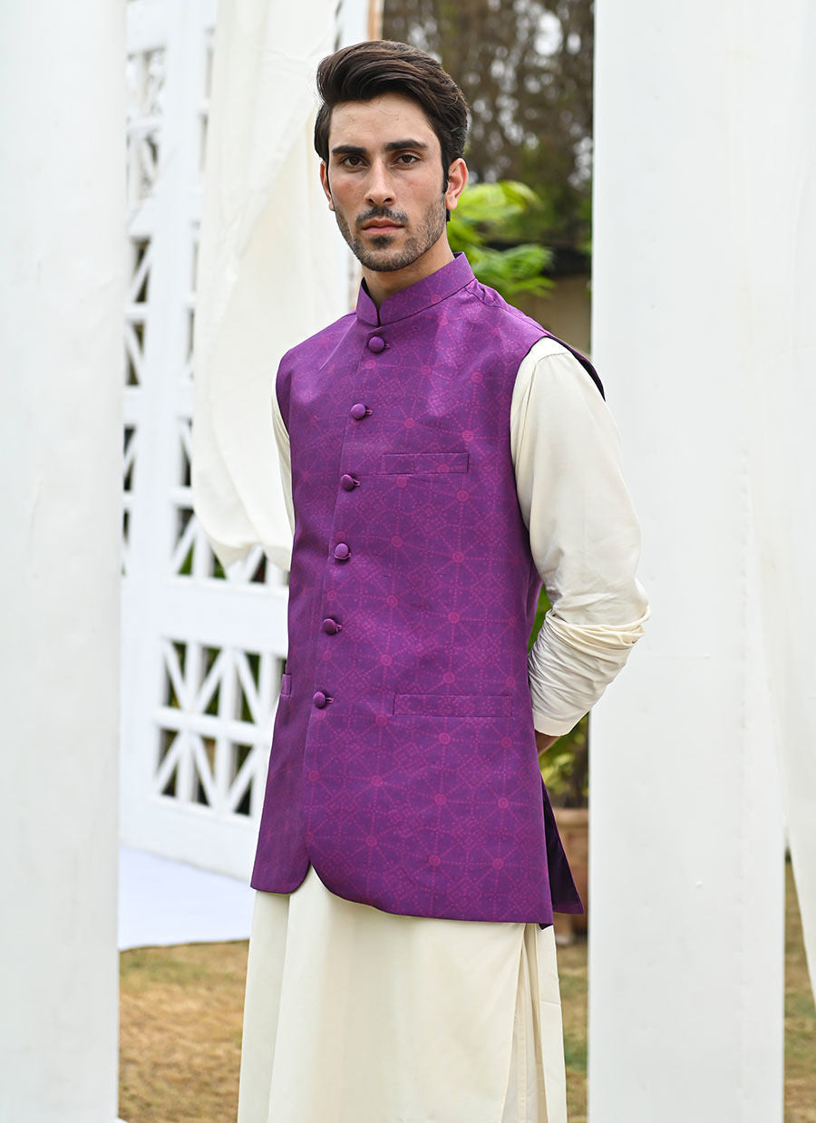 Farzaneh Purple Waistcoat