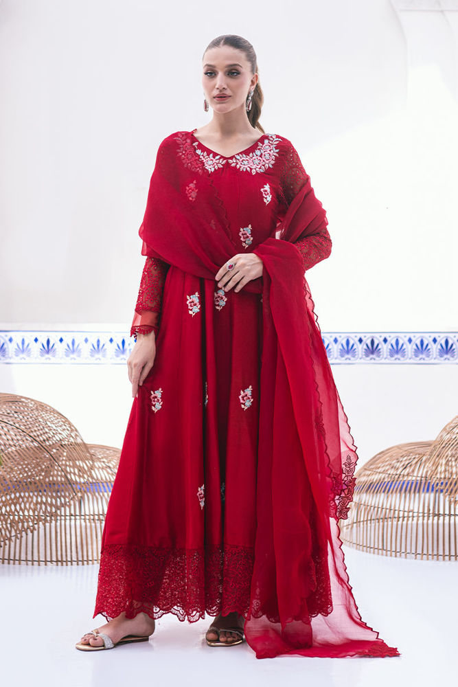 Rouge Kalidaar and Dupatta