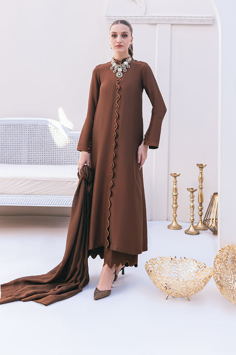 Sepia Shirt and Dupatta