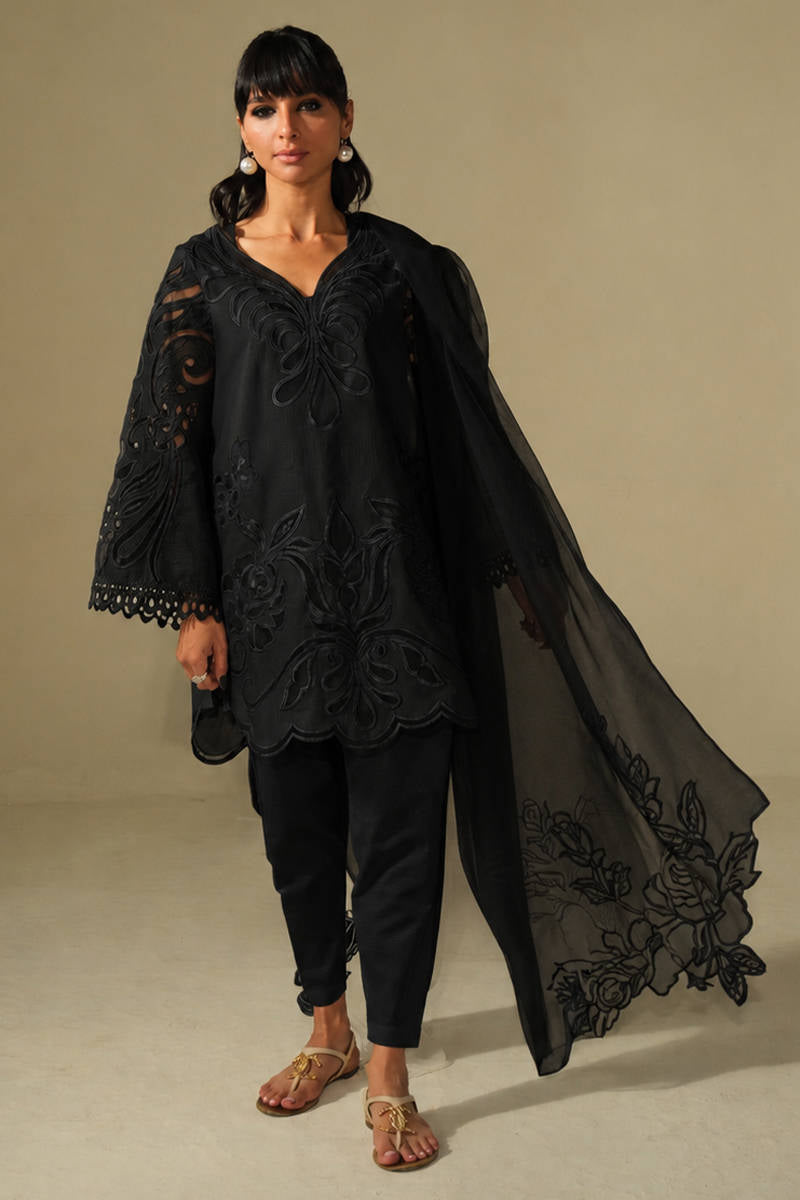 Ivory Rose In Black