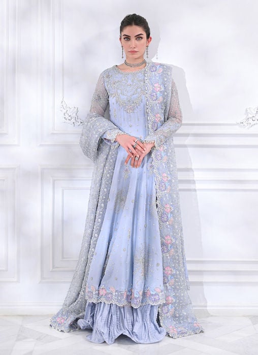 Labella Lavender Lengha Choli With Draped Dupatta