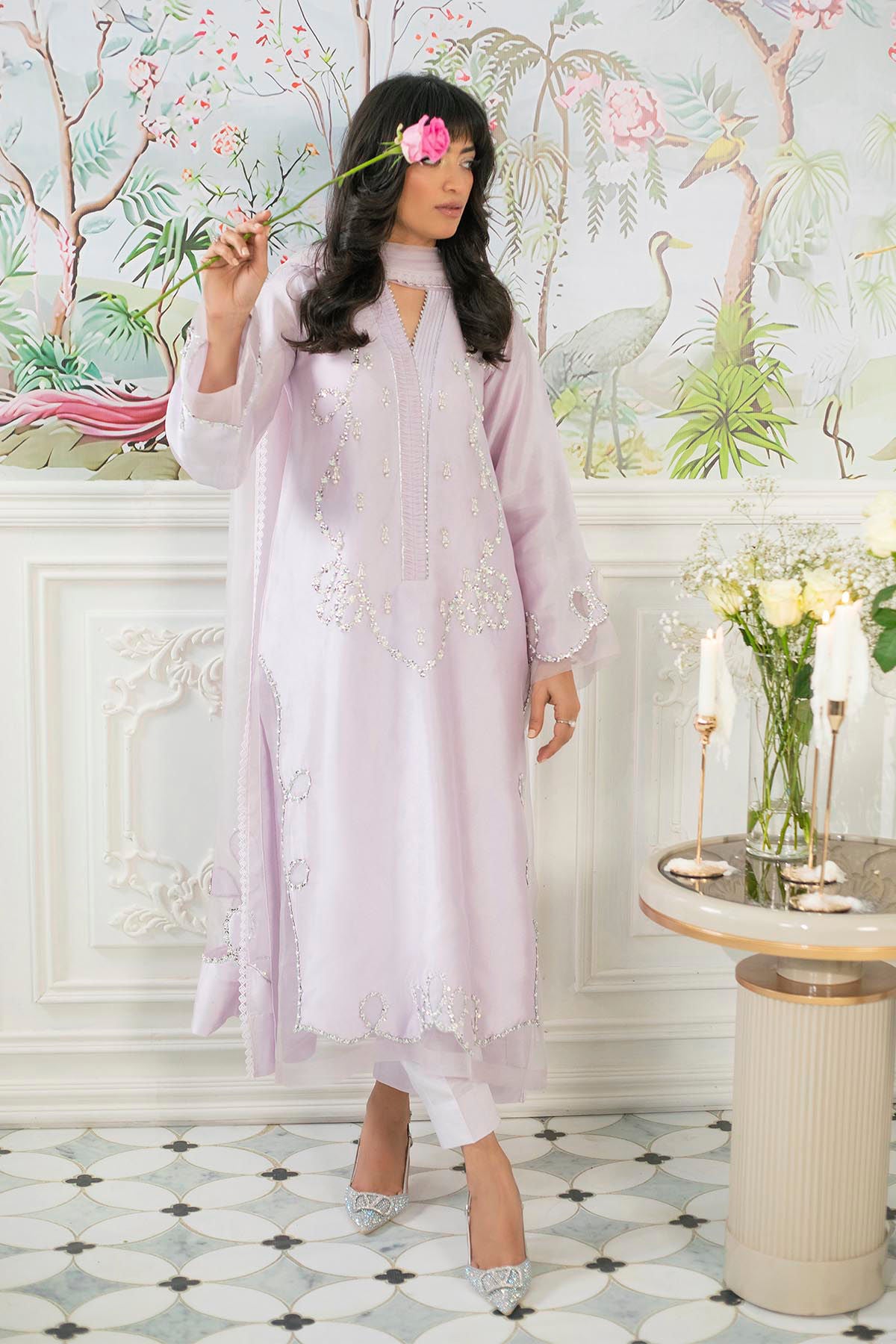 Alyra Lilac - Shirt And Pants