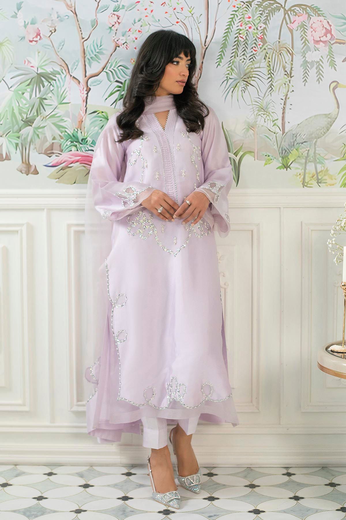 Alyra Lilac - Shirt And Pants
