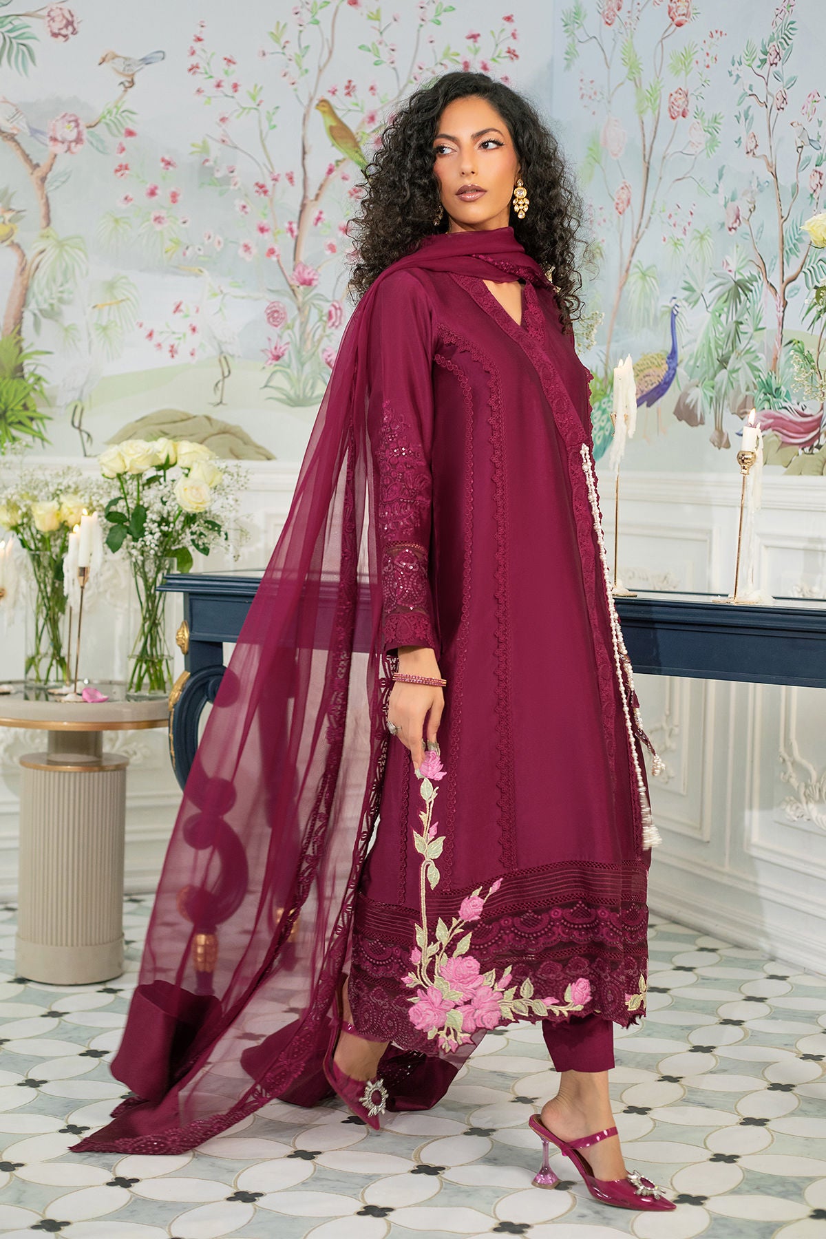 Arela - Angharka, Pants And Dupatta
