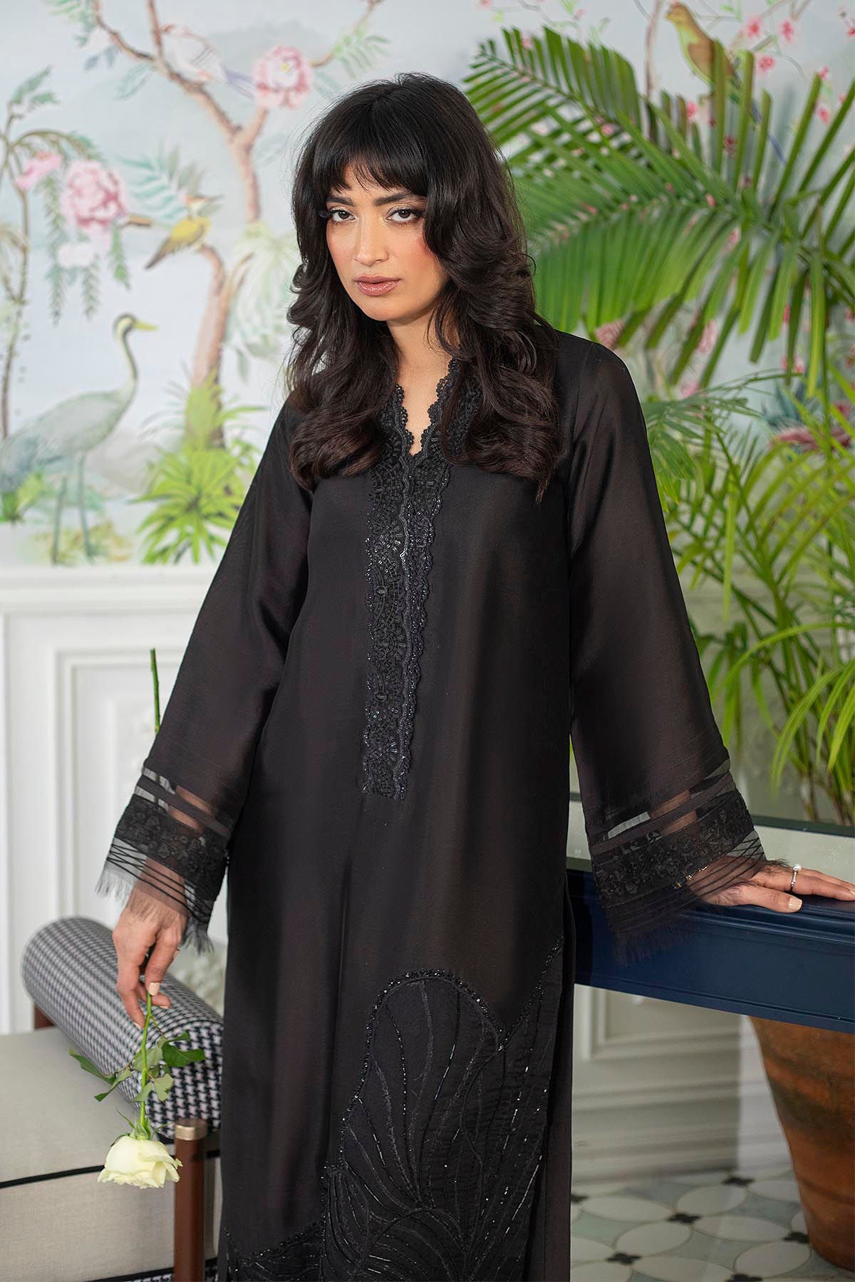 Lainey Black - Shirt, Pants And Dupatta