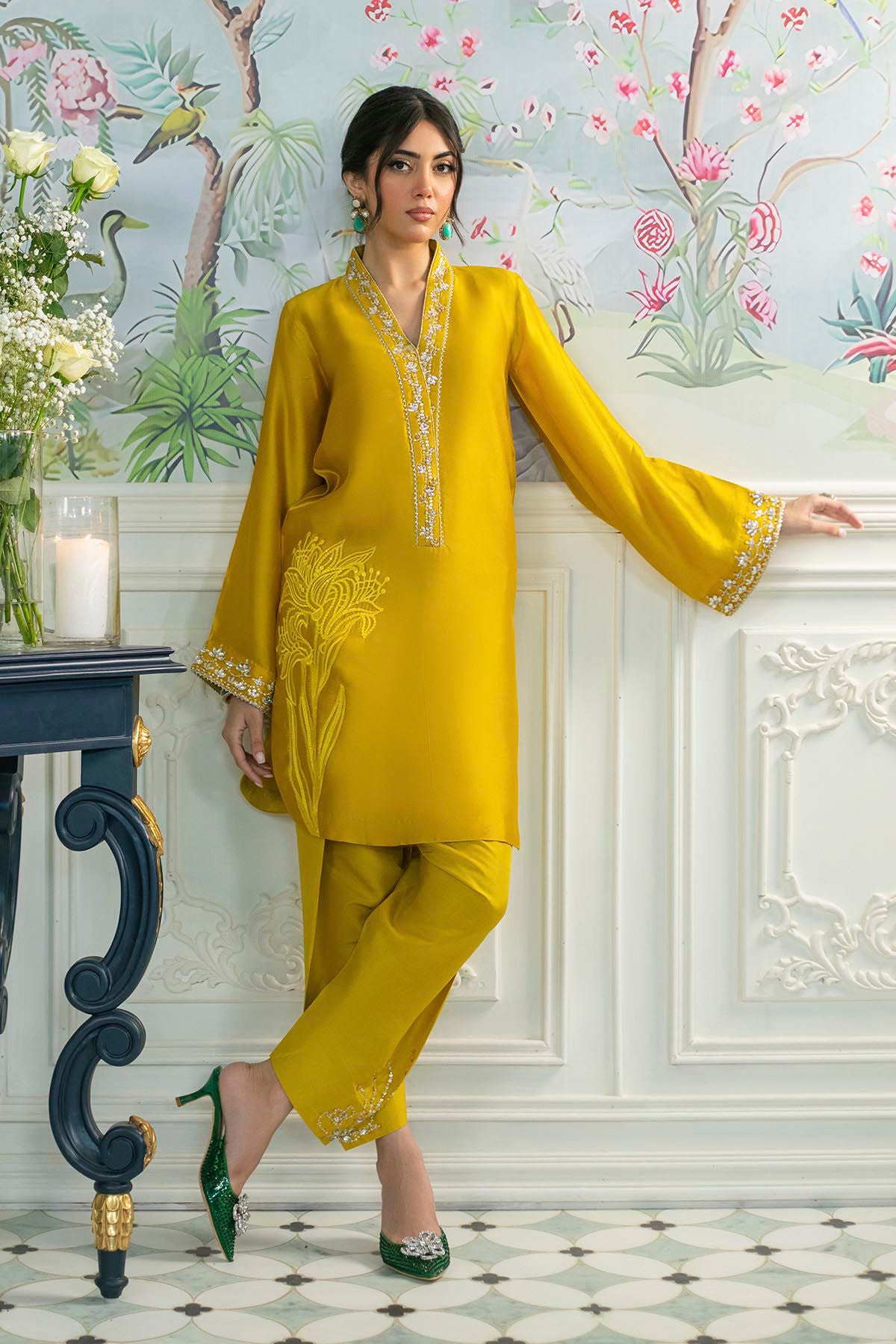 Melanie Daffodil - Shirt And Dupatta