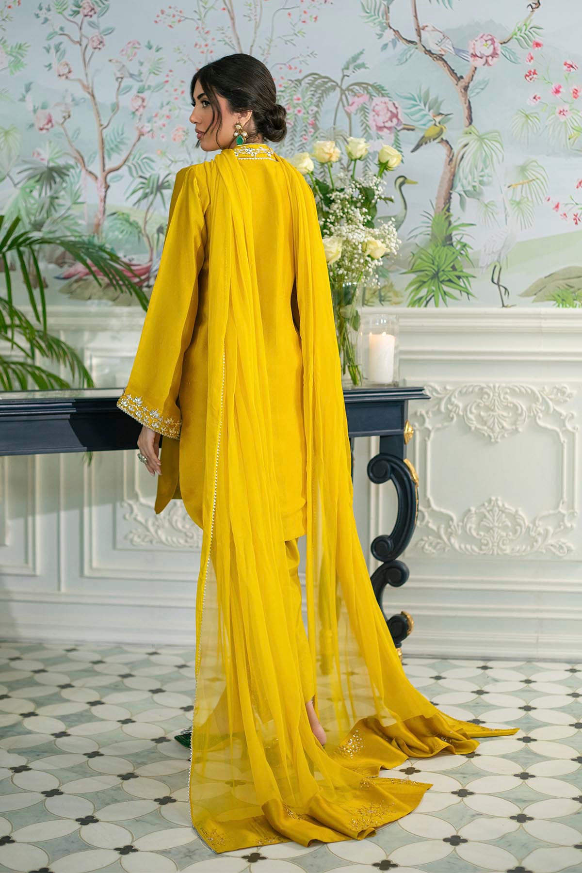 Melanie Daffodil - Shirt And Dupatta
