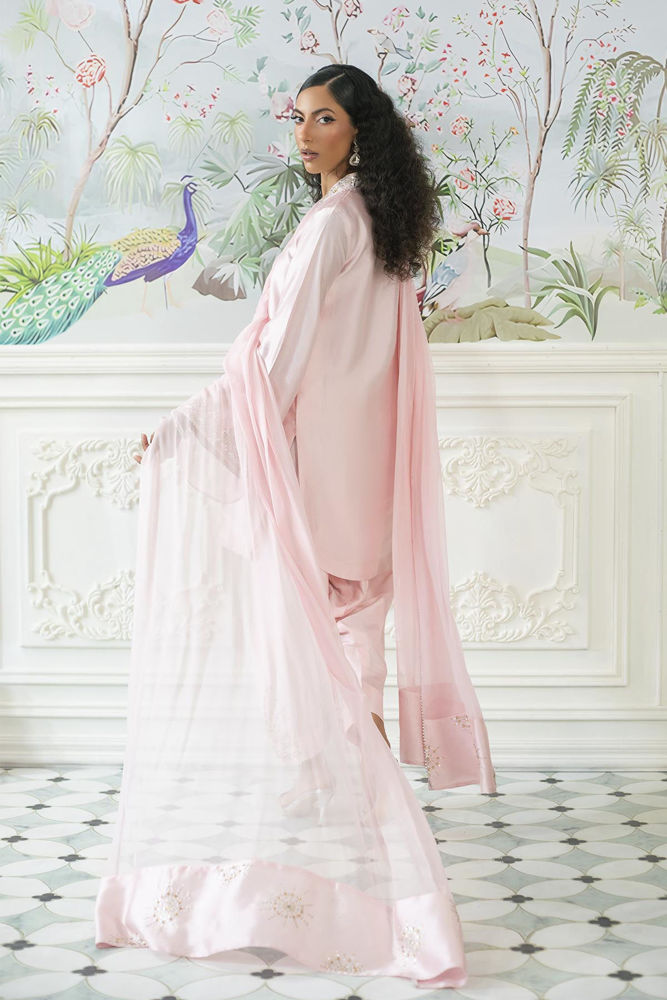 Melanie Rose Pink - Shirt And Dupatta