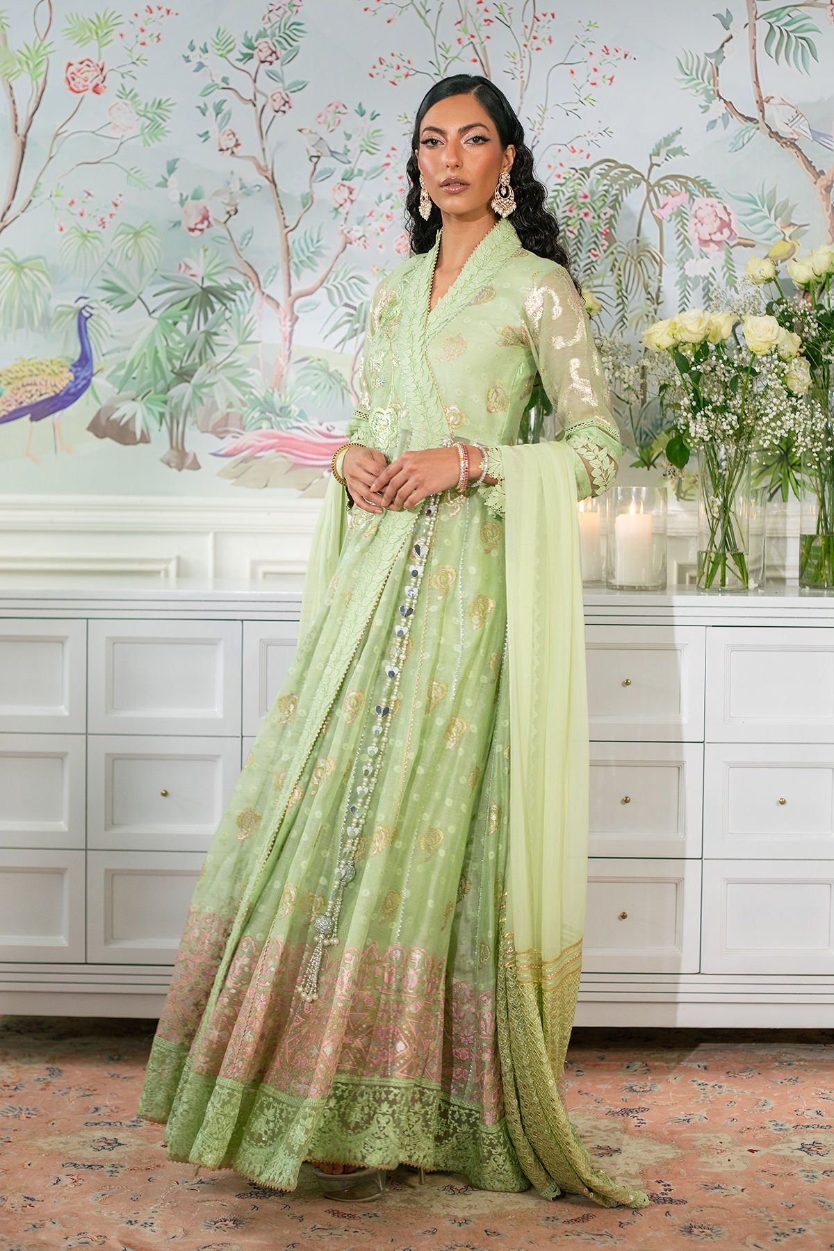 Nadi Mint - Angharka and Dupatta