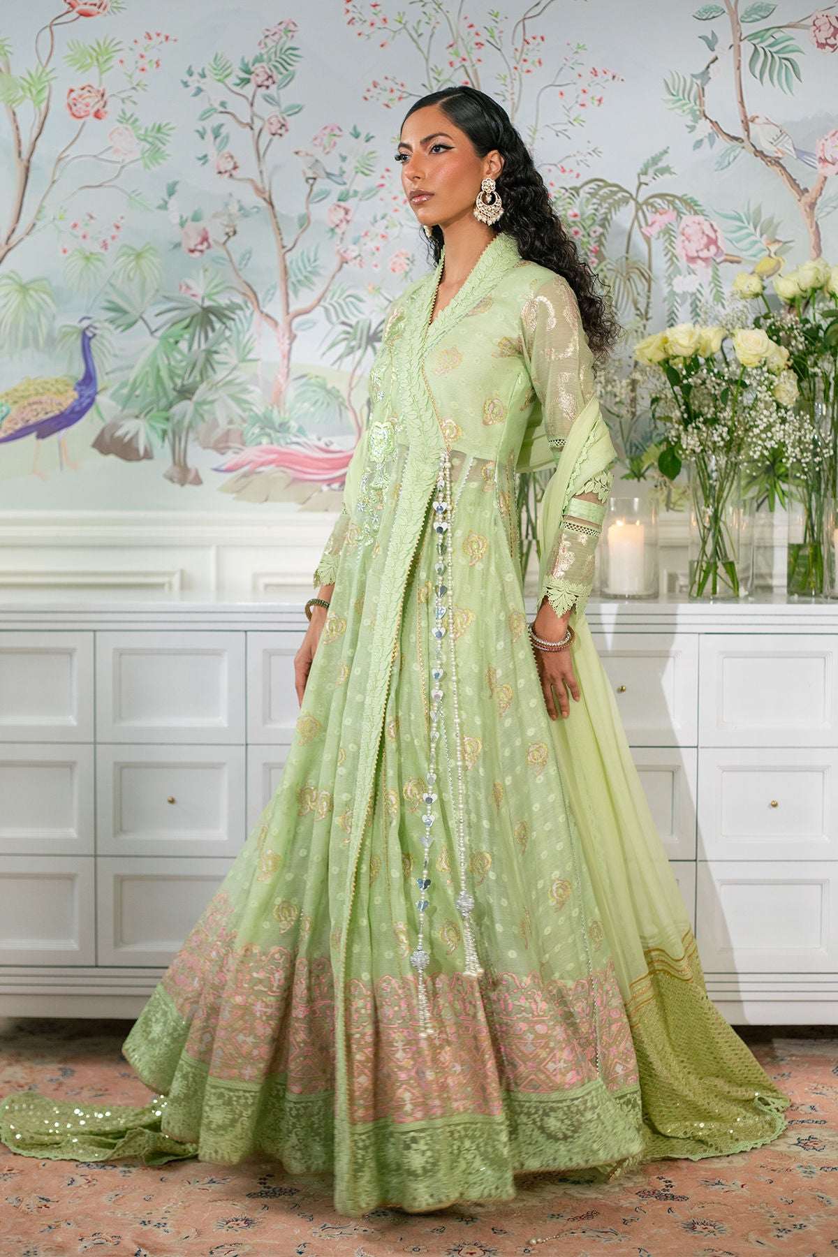 Nadi Mint - Angharka and Dupatta