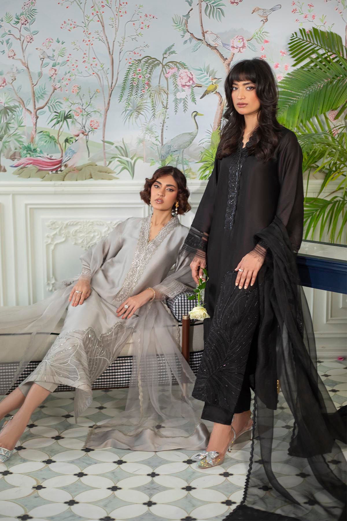 Lainey Black - Shirt, Pants And Dupatta