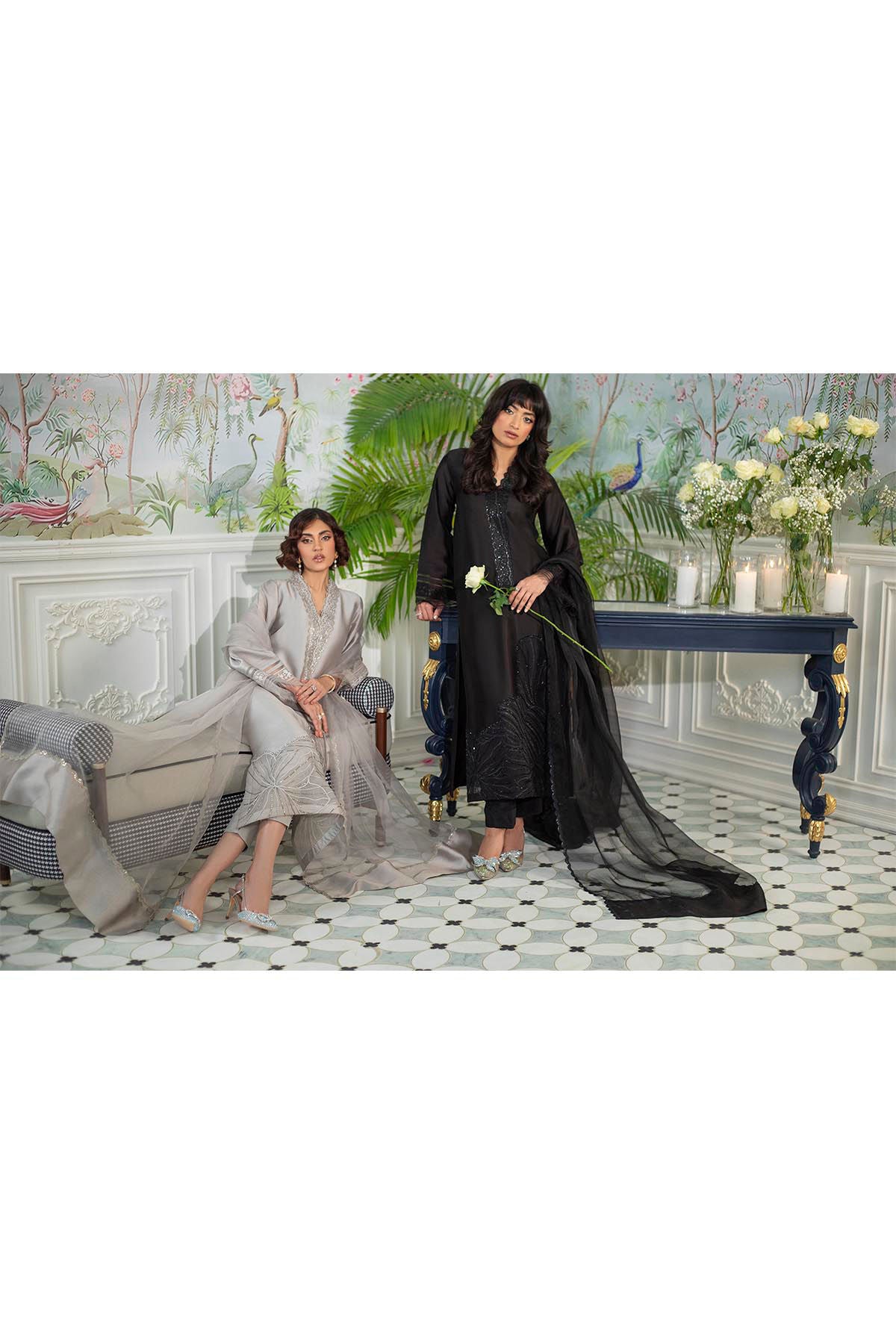 Lainey Black - Shirt, Pants And Dupatta