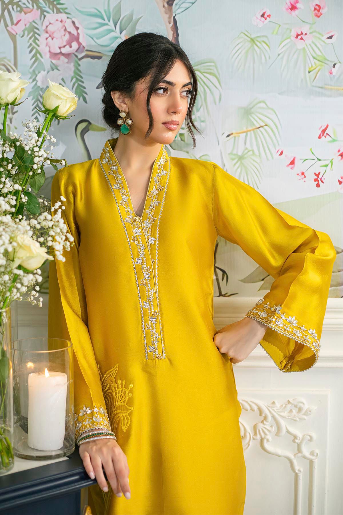 Melanie Daffodil - Shirt And Dupatta