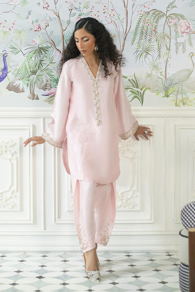 Melanie Rose Pink - Shirt And Dupatta