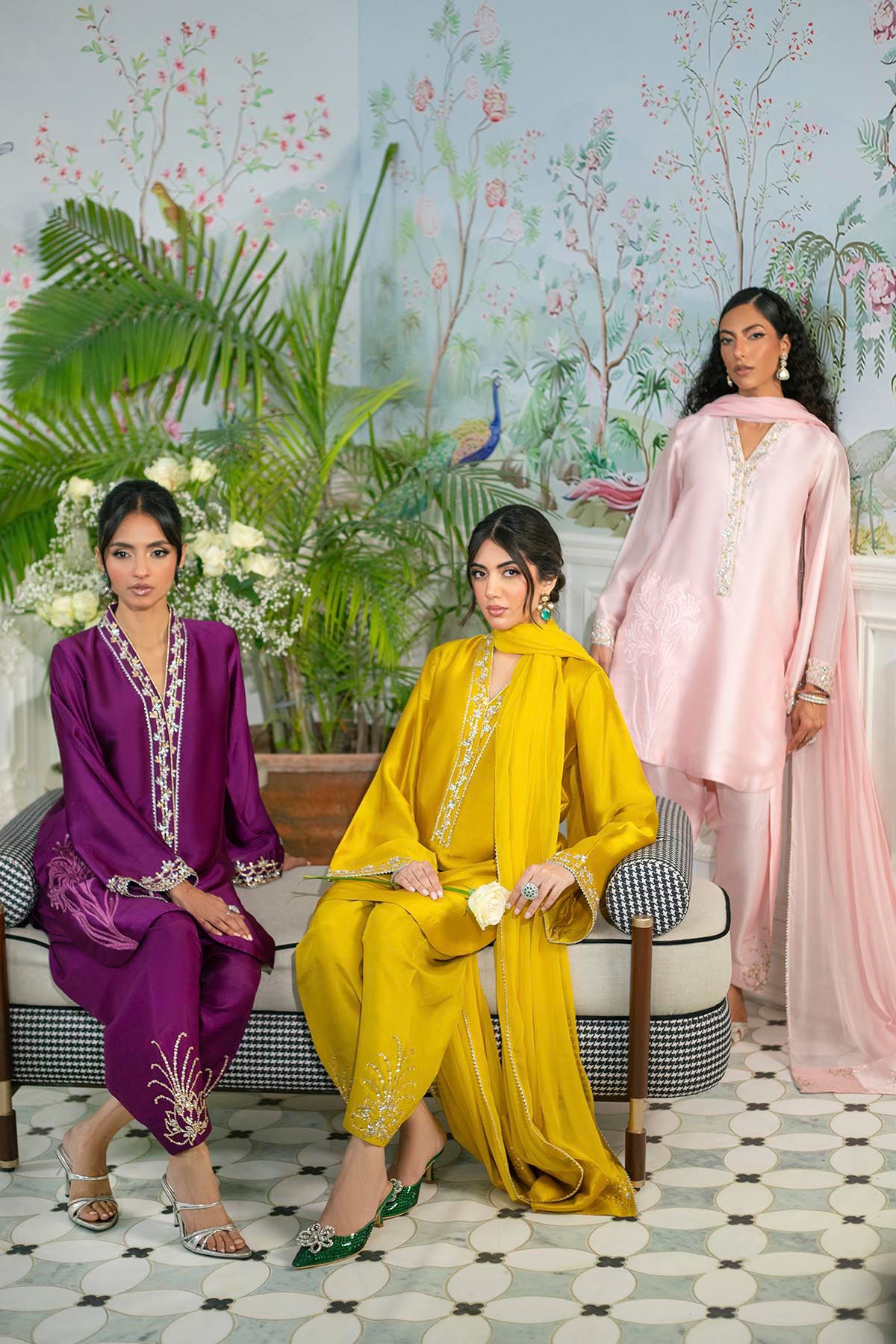 Melanie Rose Pink - Shirt And Dupatta