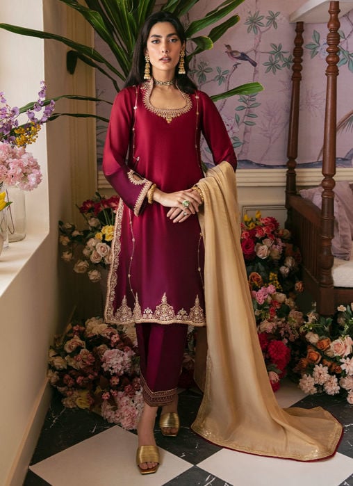 Amora Blush Shirt And Dupatta