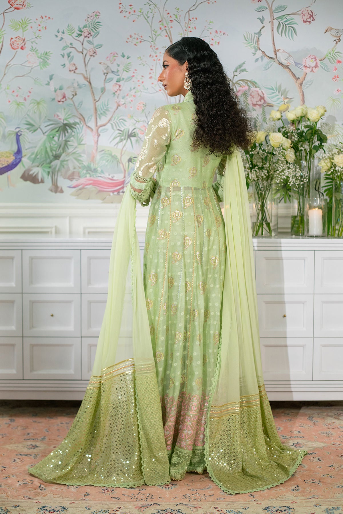 Nadi Mint - Angharka and Dupatta