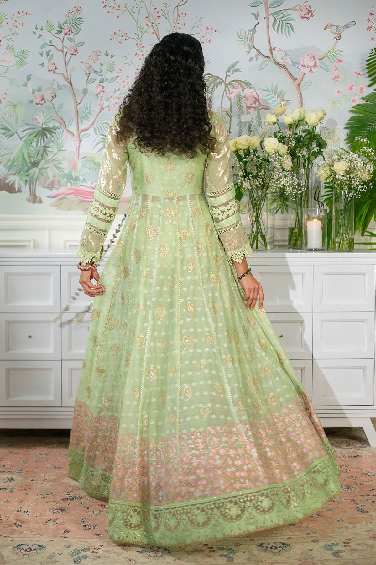 Nadi Mint - Angharka and Dupatta