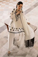 Snowstorm Shirt and Dupatta with Fine Embroidery | AJ