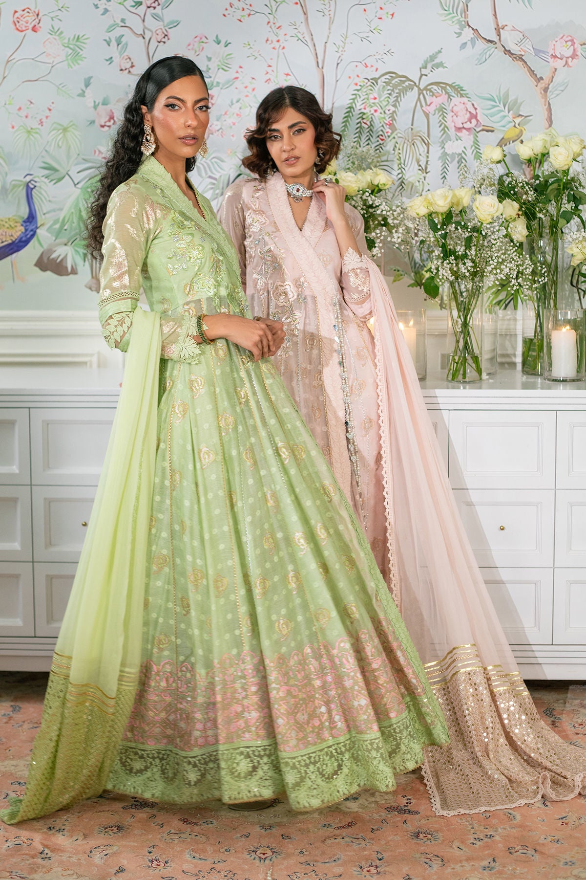 Nadi Mint - Angharka and Dupatta