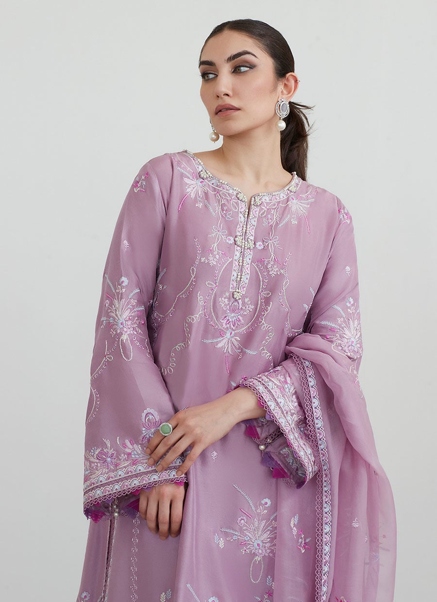 Mona Mauve Shirt And Dupatta