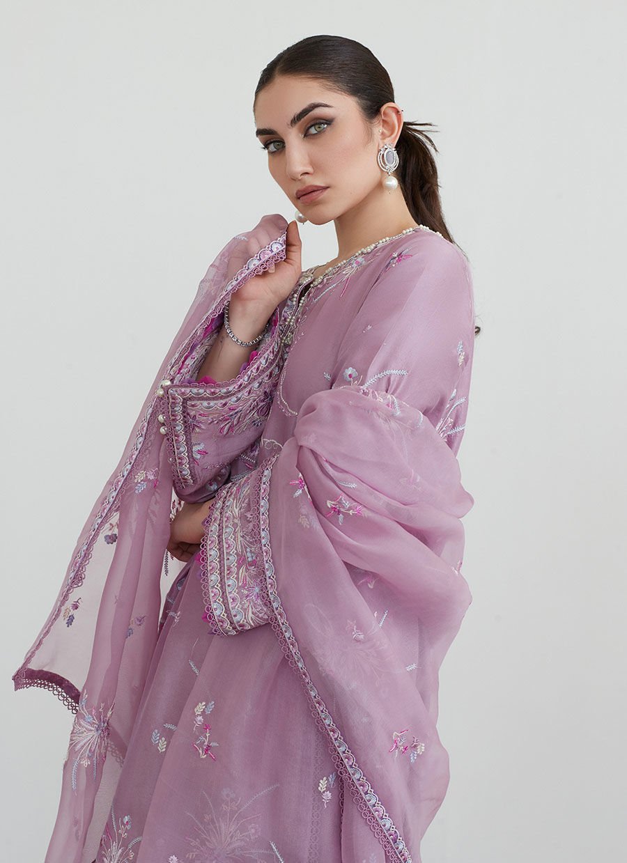 Mona Mauve Shirt And Dupatta
