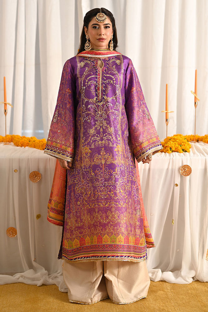 AJUW-22 EMBROIDERED VISCOSE 3 Pcs