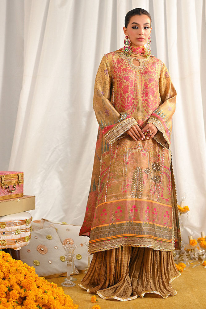 AJUW-23 EMBROIDERED VISCOSE 3 Pcs